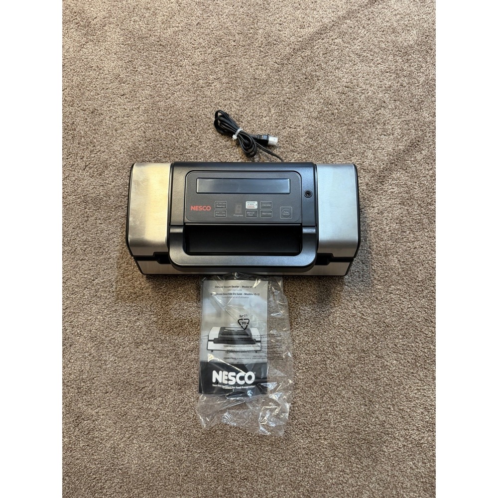 Nesco VS-12 Deluxe Vacuum Sealer New Open Box NEVER USED